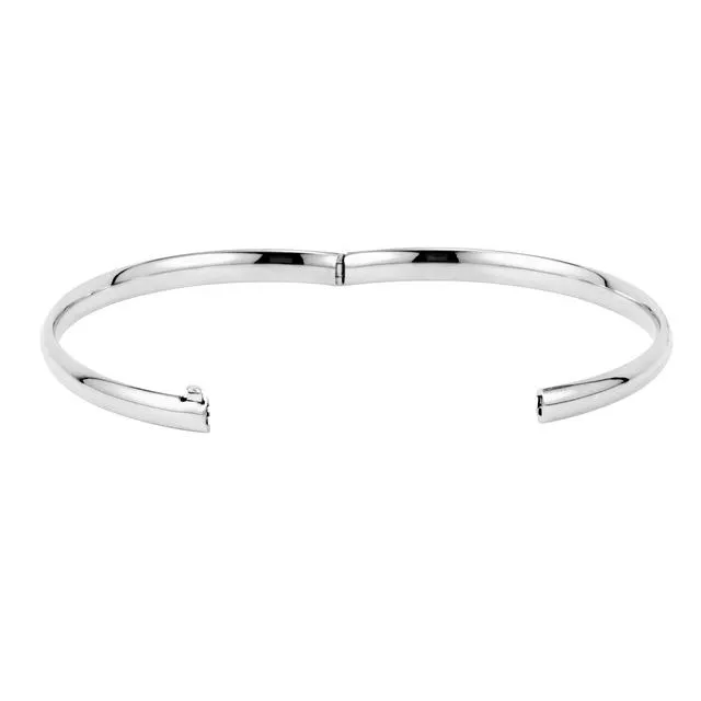 14K Gold 4.75 mm Hinged Bangle Bracelet