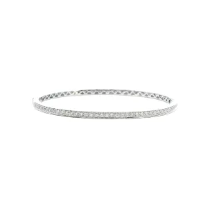 18K White Gold - Bangle Bracelet - J37485