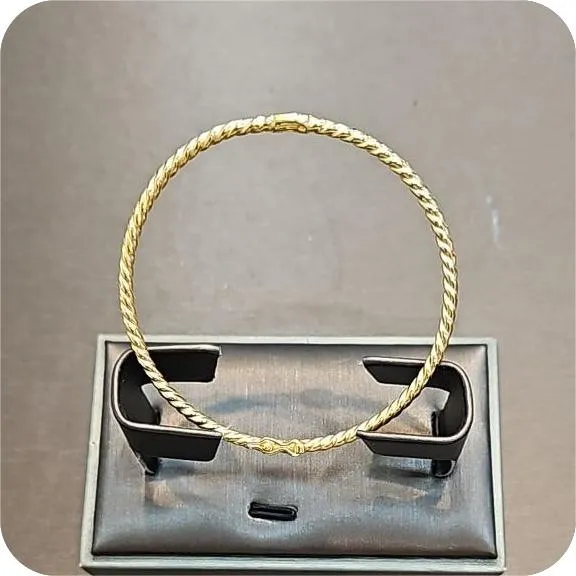 22k / 916 Gold Golden Twist Eternity Bangle by Best Gold Shop