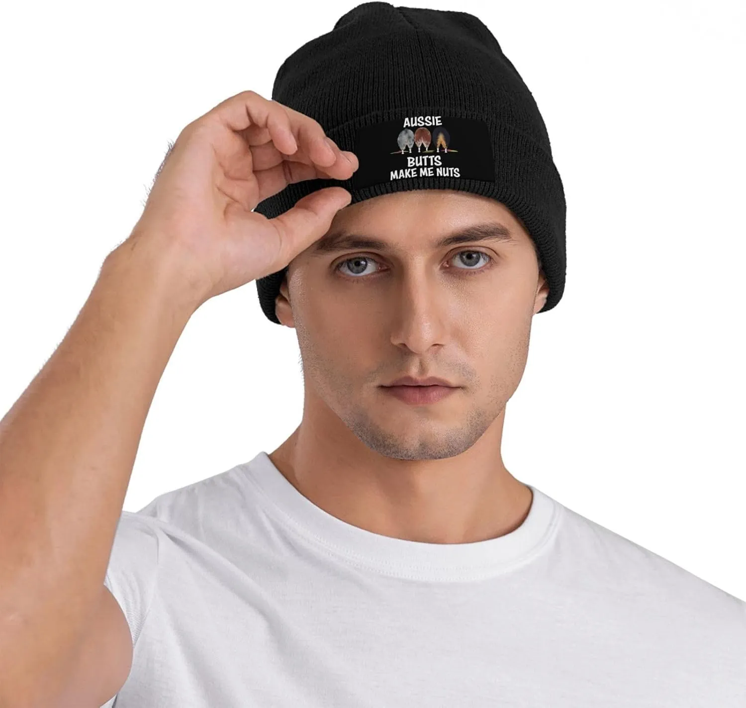 Aussie Butts Make Me Nuts Beanie Hat Winter Warm Skull Beanie for Men Women