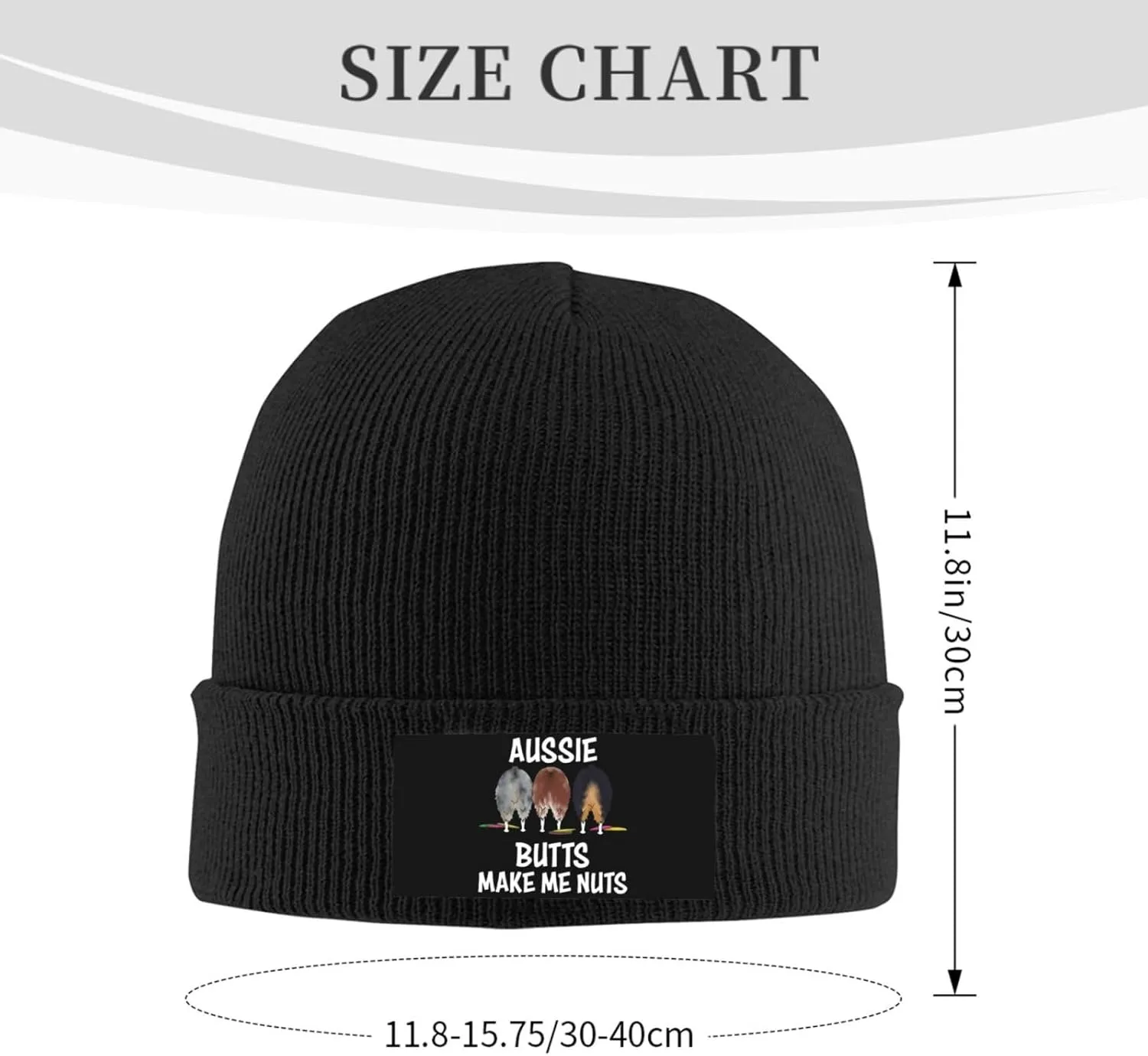 Aussie Butts Make Me Nuts Beanie Hat Winter Warm Skull Beanie for Men Women