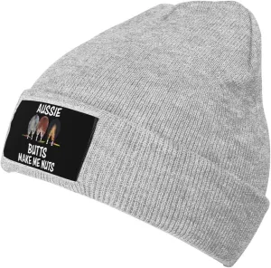 Aussie Butts Make Me Nuts Beanie Hat Winter Warm Skull Beanie for Men Women