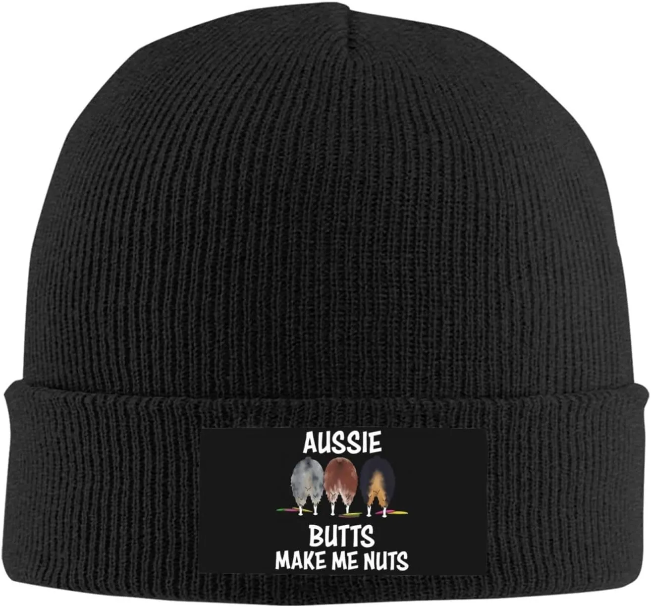 Aussie Butts Make Me Nuts Beanie Hat Winter Warm Skull Beanie for Men Women