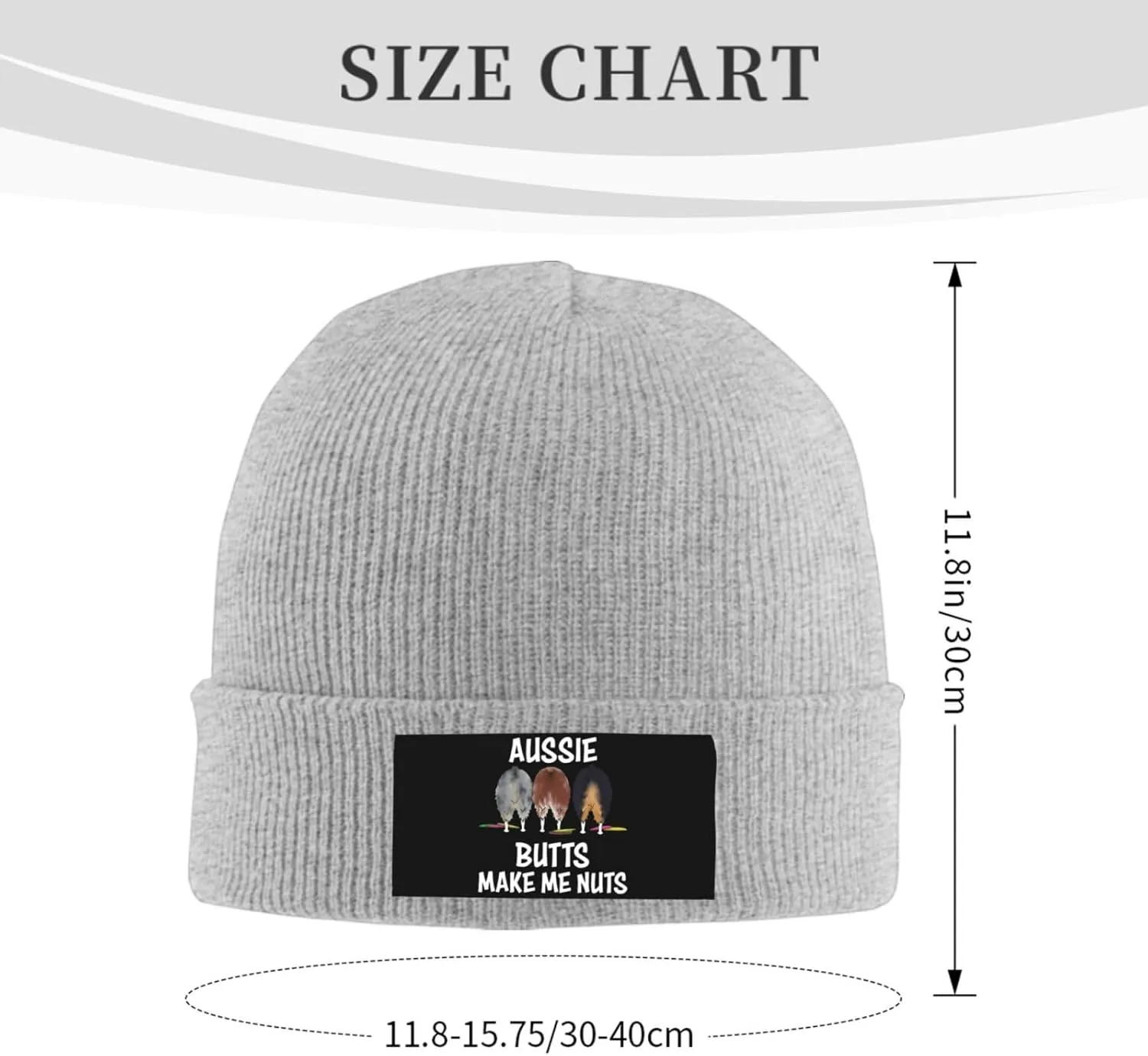 Aussie Butts Make Me Nuts Beanie Hat Winter Warm Skull Beanie for Men Women
