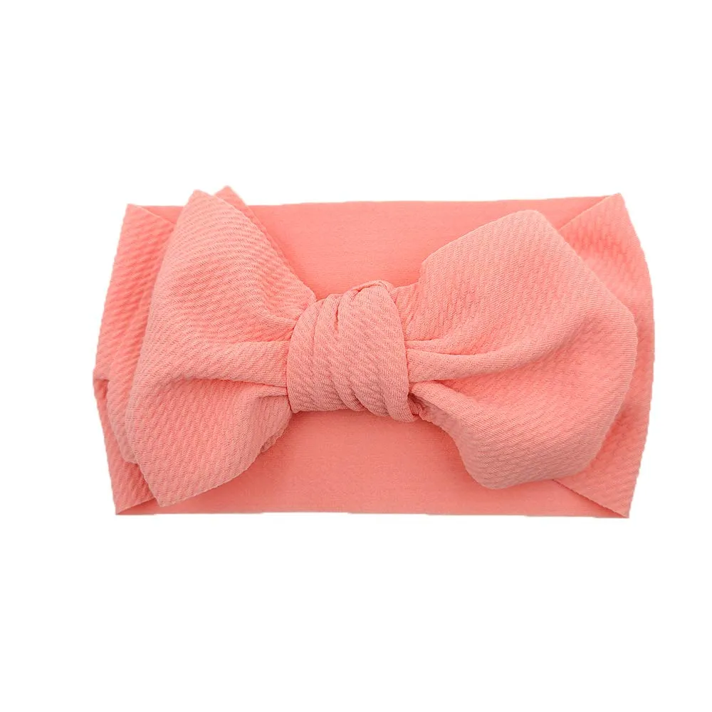 Baby Girl Bow Headbands Newborn Hairband Baby Turban Knotted Elastic Headwrap for Toddler Hair Accessories (AA03-8PCS)