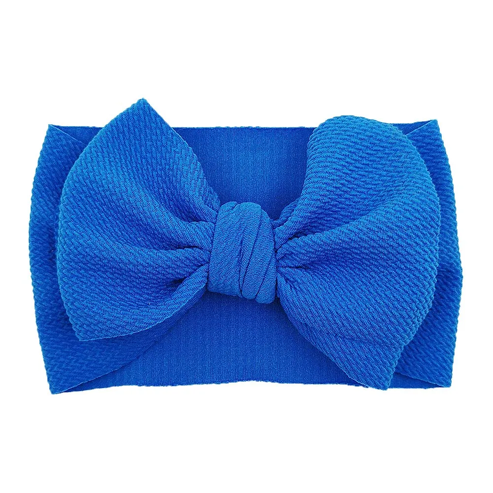 Baby Girl Bow Headbands Newborn Hairband Baby Turban Knotted Elastic Headwrap for Toddler Hair Accessories (AA03-8PCS)