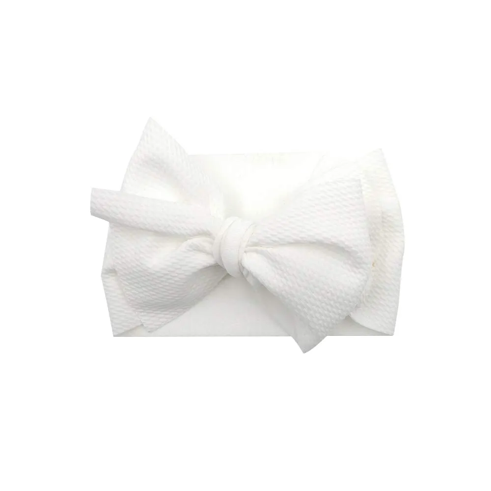 Baby Girl Bow Headbands Newborn Hairband Baby Turban Knotted Elastic Headwrap for Toddler Hair Accessories (AA03-8PCS)