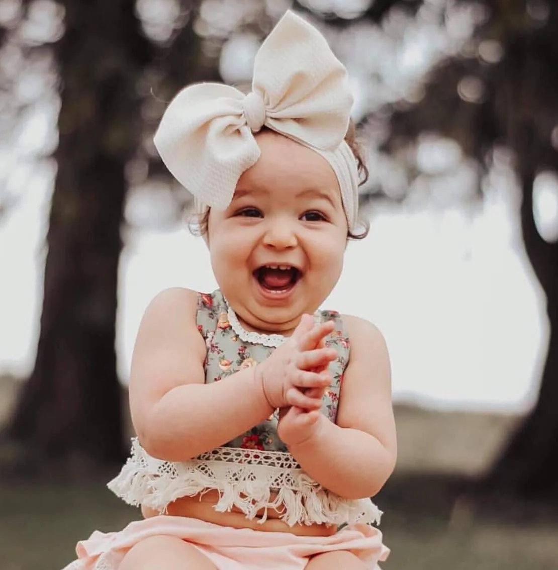 Baby Girl Bow Headbands Newborn Hairband Baby Turban Knotted Elastic Headwrap for Toddler Hair Accessories (AA03-8PCS)