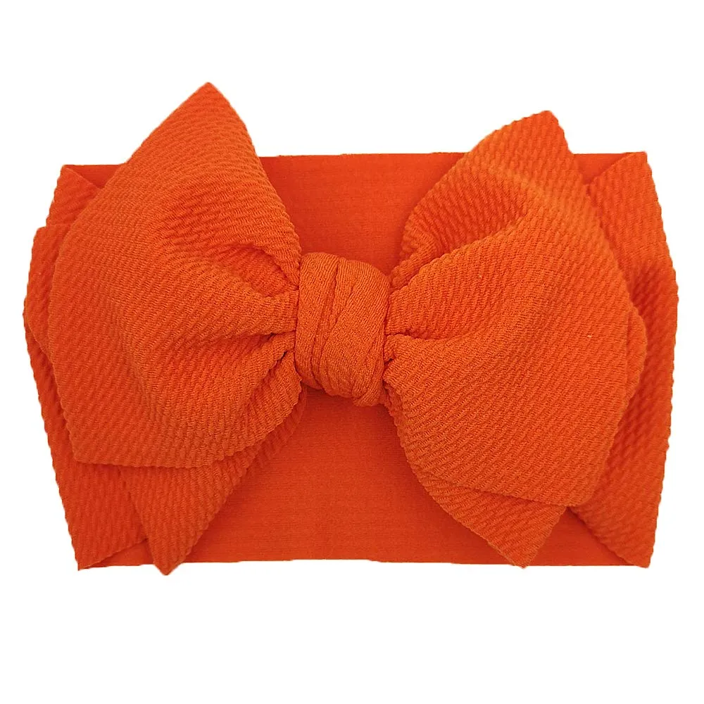 Baby Girl Bow Headbands Newborn Hairband Baby Turban Knotted Elastic Headwrap for Toddler Hair Accessories (AA05-8PCS)