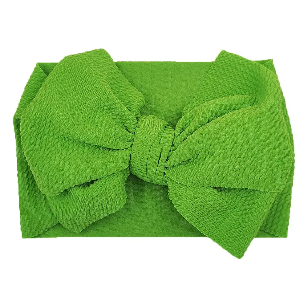 Baby Girl Bow Headbands Newborn Hairband Baby Turban Knotted Elastic Headwrap for Toddler Hair Accessories (AA05-8PCS)