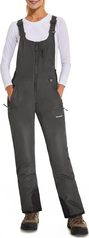 BenBoy Women's Snow Bibs Ski Waterproof Windproof Insulated Overalls Ripstop Snowboard Pants Winter