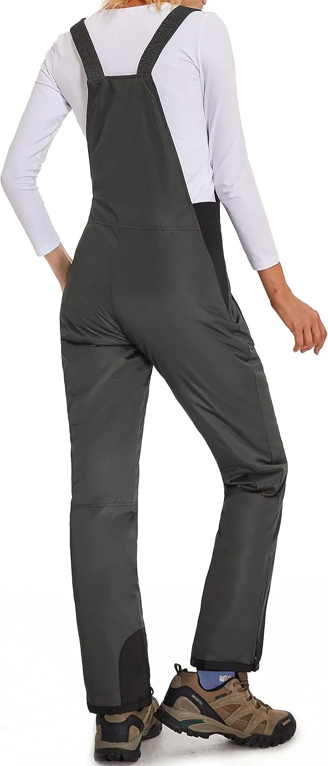 BenBoy Women's Snow Bibs Ski Waterproof Windproof Insulated Overalls Ripstop Snowboard Pants Winter