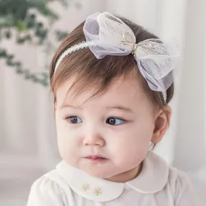 Bethynas Baby Girls Cute Bow-knot Headband Soft Lace Floral Hairbands Newborn Infant Toddlers Kids Hair Accessories (Style 11)