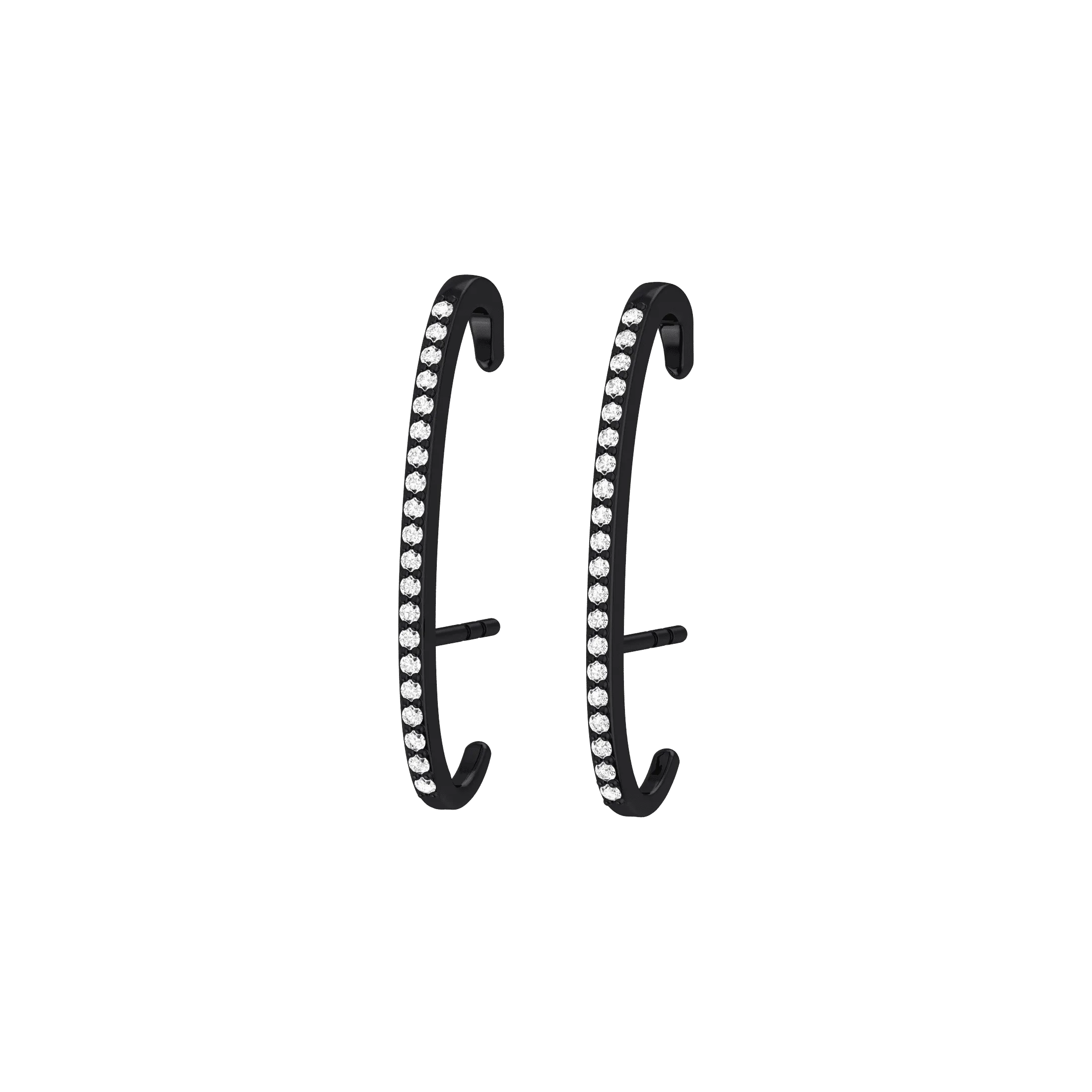 Black honeymoon earrings