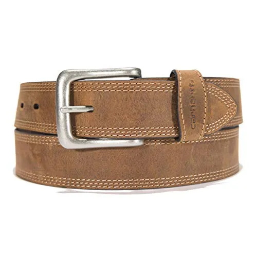 Carhartt A0005507 Men's Casual Leather Triple Stitch Belts