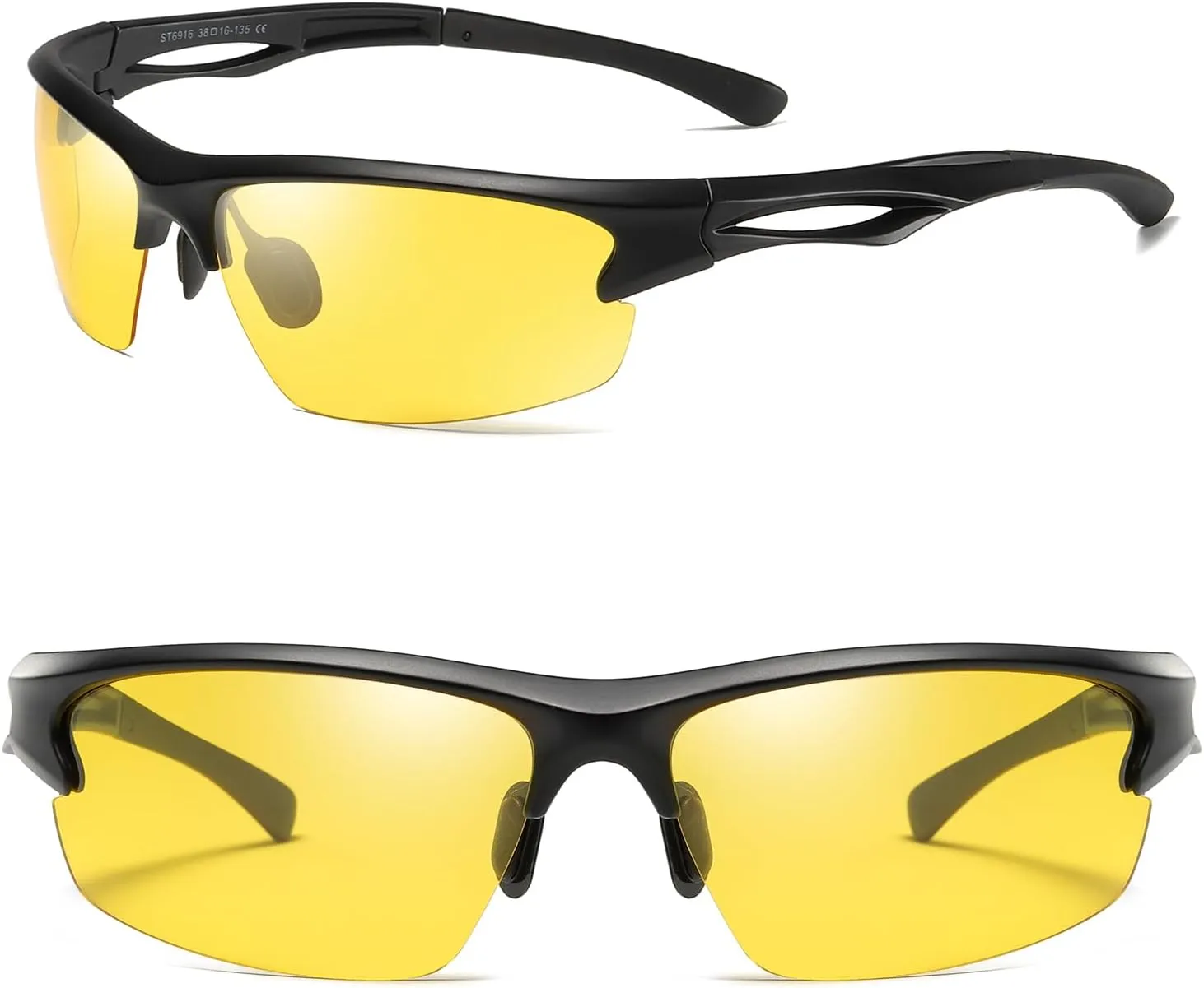 Cycling Sun Glasses Polarized Sports Sunglasses for Men,Wrap Around UV400 Protection for Fishing Driving