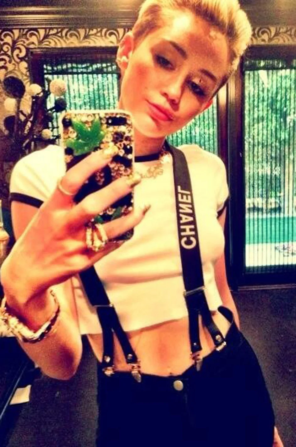 Early 2000s Iconic Vintage Chanel Suspenders