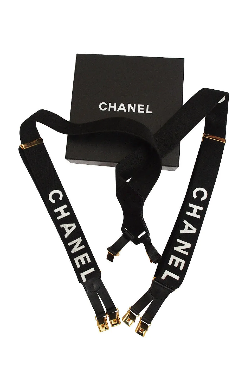Early 2000s Iconic Vintage Chanel Suspenders
