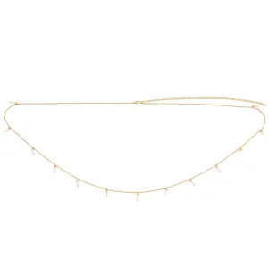 Ellie Vail - Freda Dainty Pearl Waist Chain