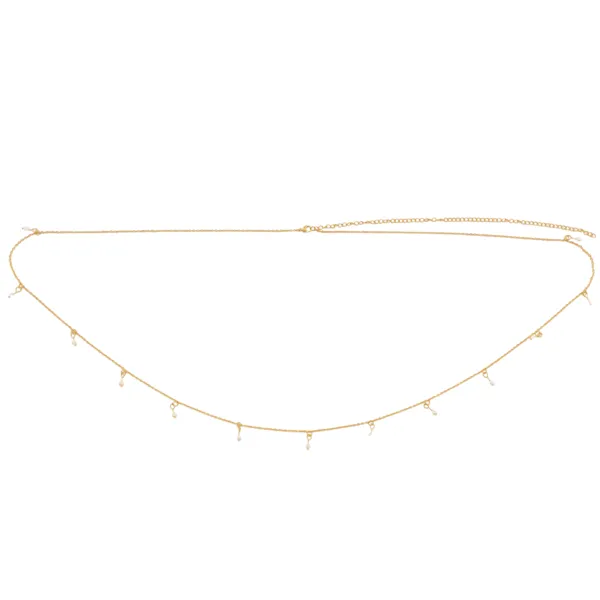 Ellie Vail - Freda Dainty Pearl Waist Chain