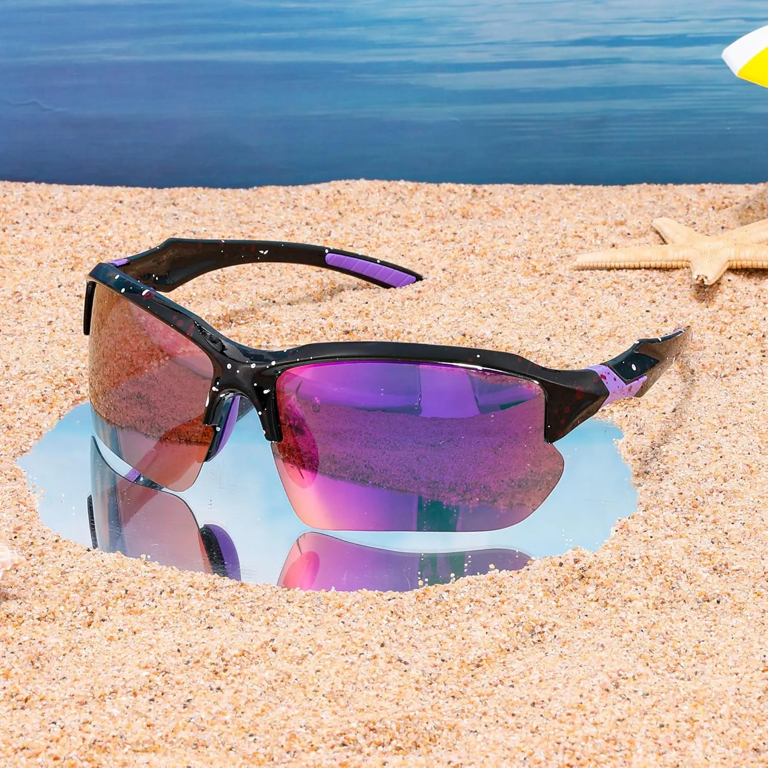 FEISEDY 3pack Sport Polarized Sunglasses for Men Women Fishing Running Baseball Outdoor UV400 Protection B9163