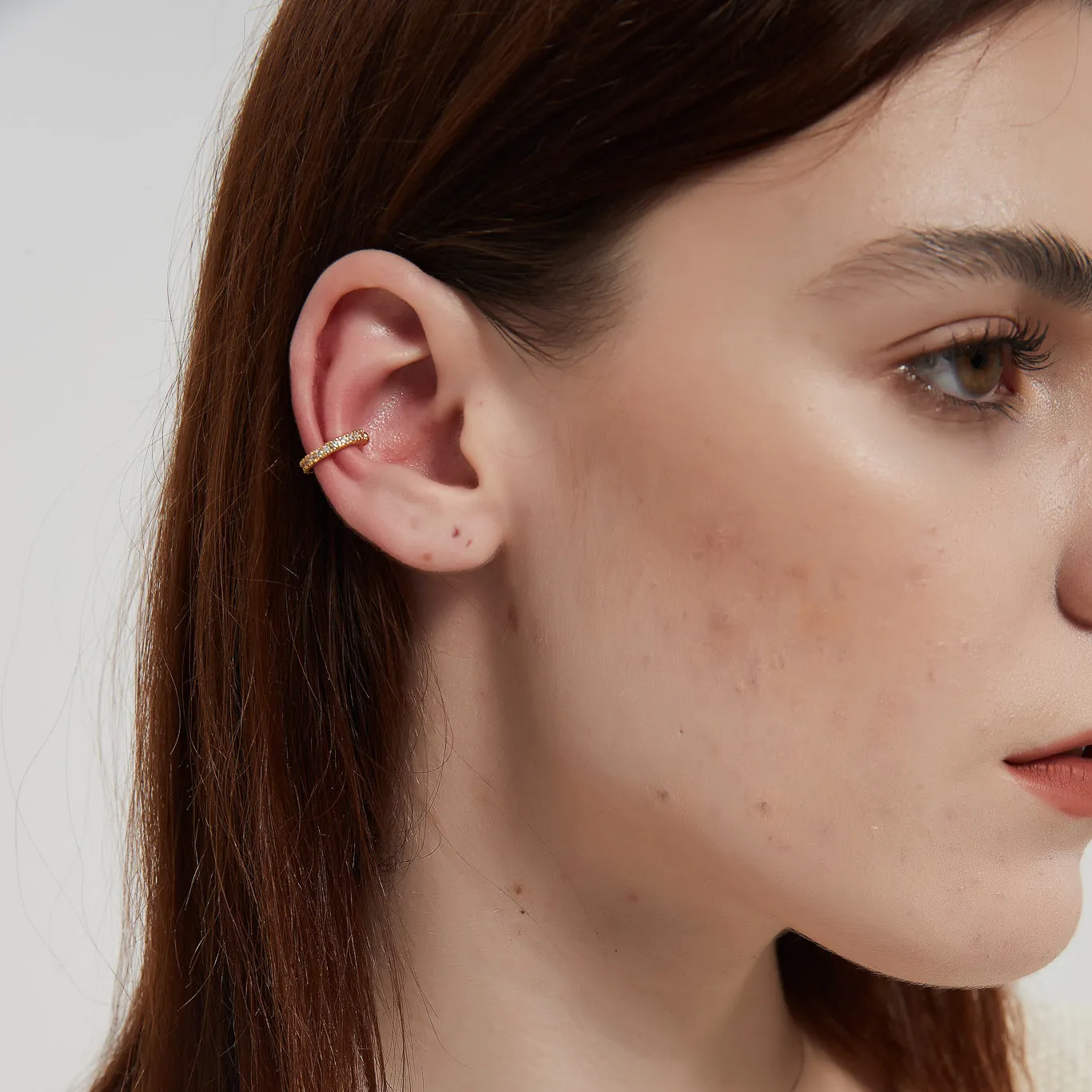 fiona dainty paved cz ear cuff earrings sale