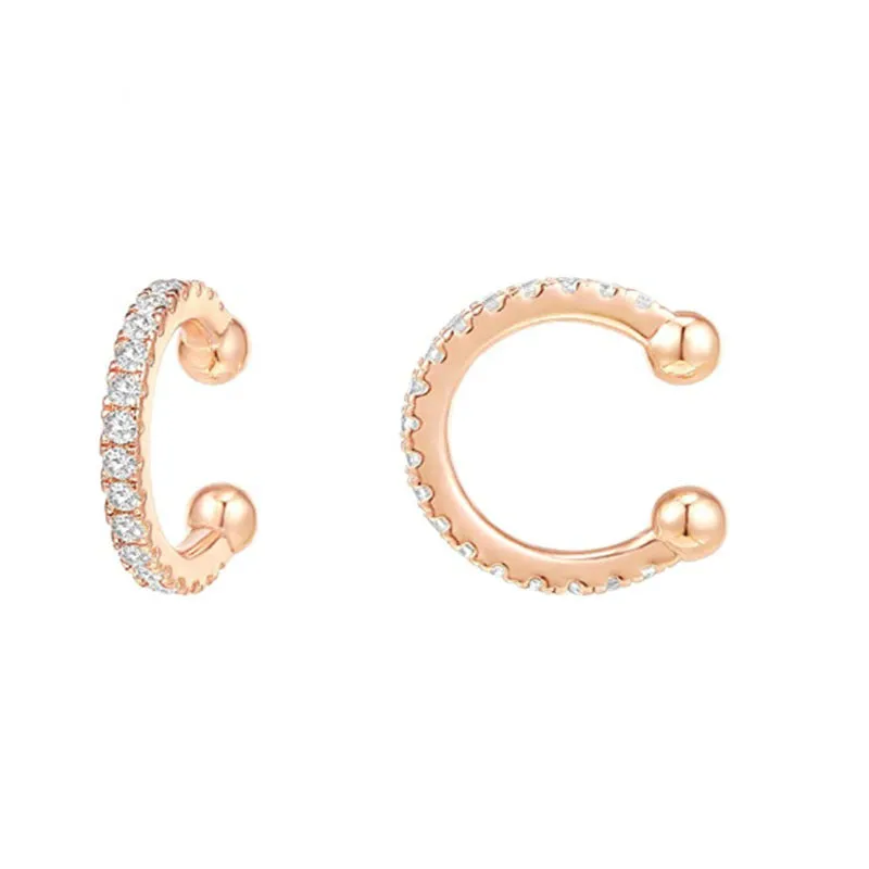 fiona dainty paved cz ear cuff earrings sale