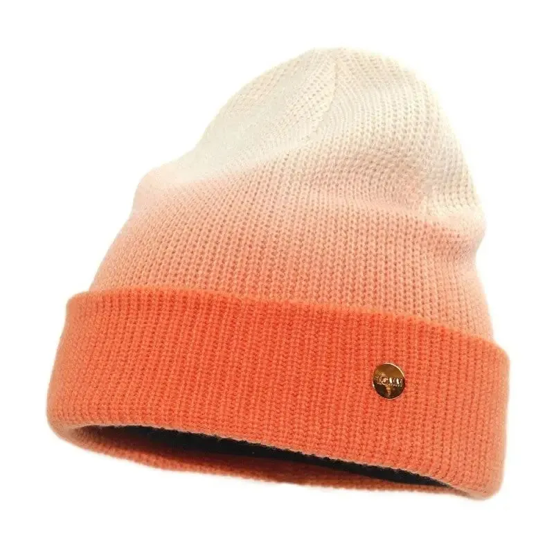 Gradient Color Winter Soft Knitted Beanie