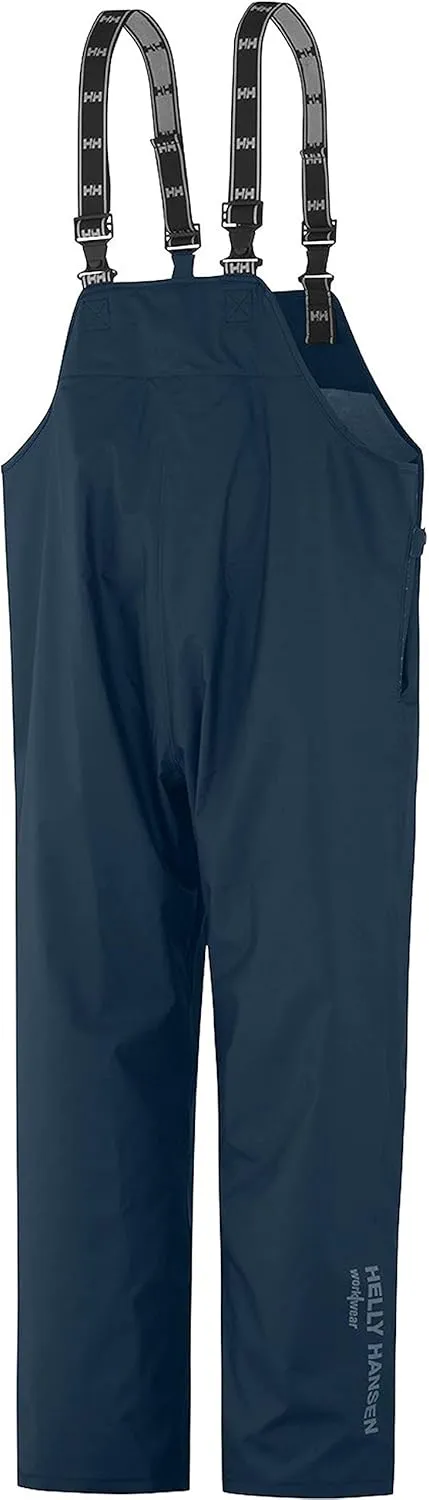 Helly-Hansen Workwear Mandal Waterproof Bib Overalls for Men - PVC-Coated Polyester, Breathable, Adjustable Work Bibs for Men