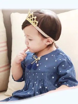 Hollow Out Head Wear 3D Star Rhinestones Crown Hairband