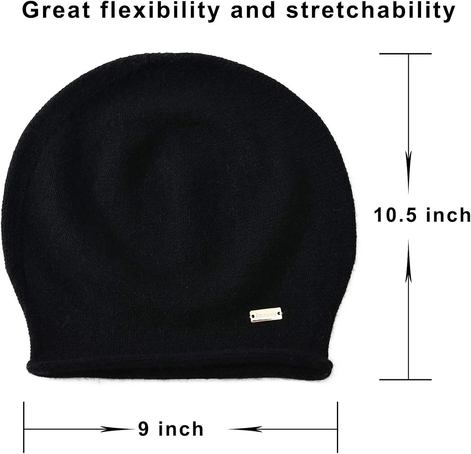 jaxmonoy Slouchy Knit Beanie Hat for Women Winter Soft Warm Ladies Laightweight Slouch Knitted Skull Beanies Cap