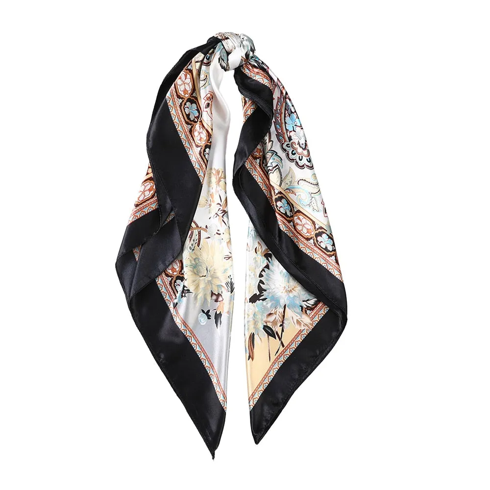Leopard Print Satin Silk Hair Accessory