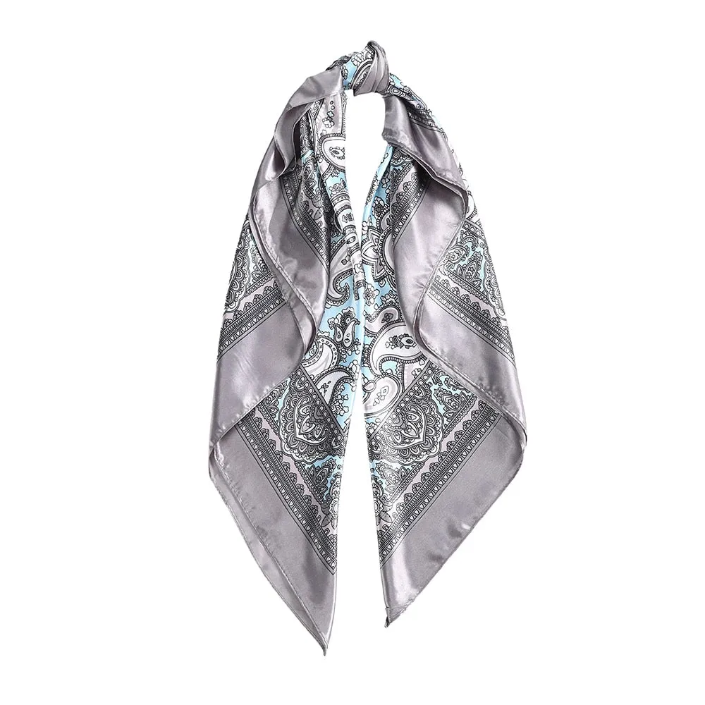 Leopard Print Satin Silk Hair Accessory