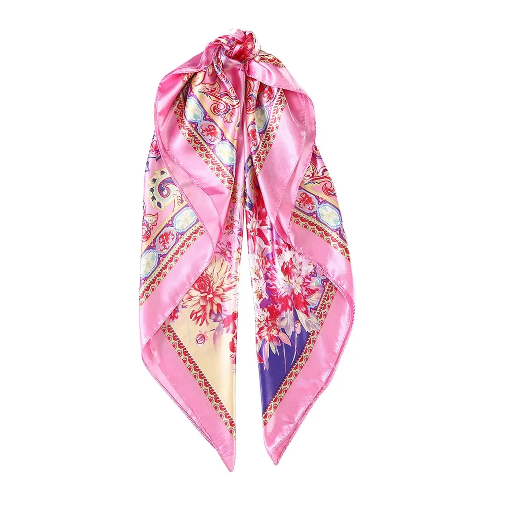 Leopard Print Satin Silk Hair Accessory