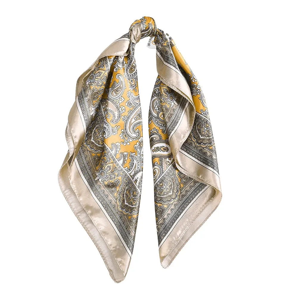 Leopard Print Satin Silk Hair Accessory