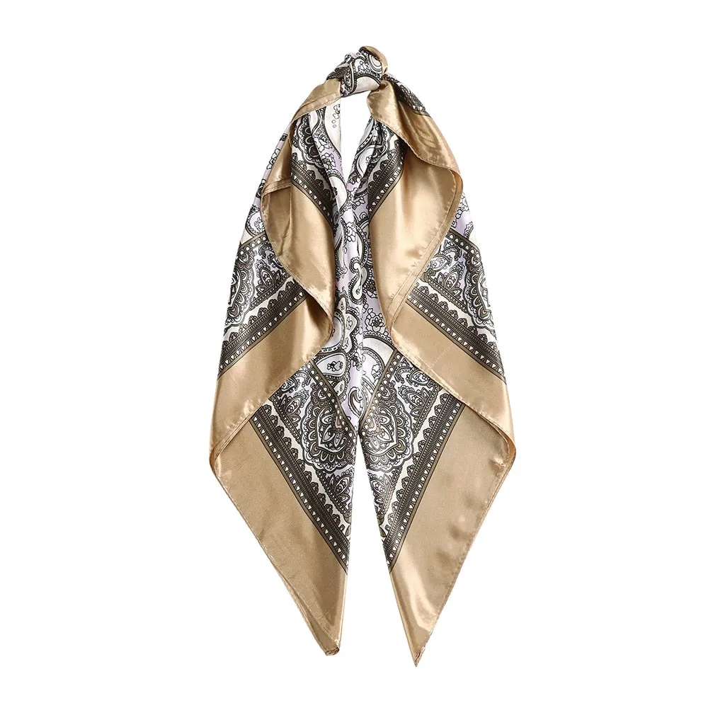 Leopard Print Satin Silk Hair Accessory