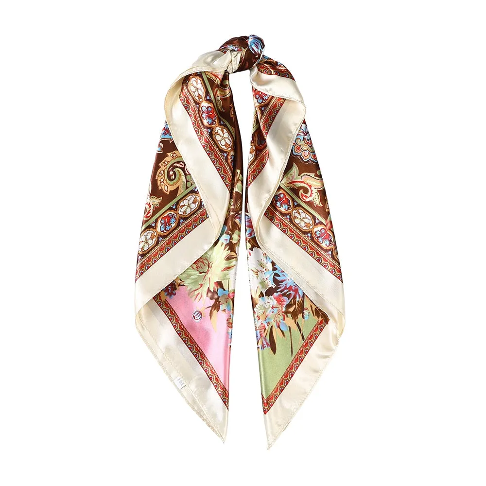 Leopard Print Satin Silk Hair Accessory