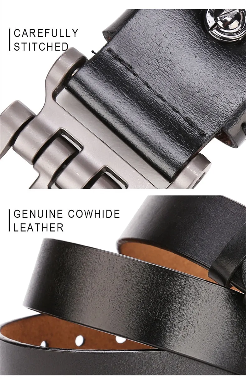 Men's Genuine Leather Vintage Style Belt