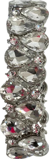 Metallic Elegant Crystal Bangle One Size