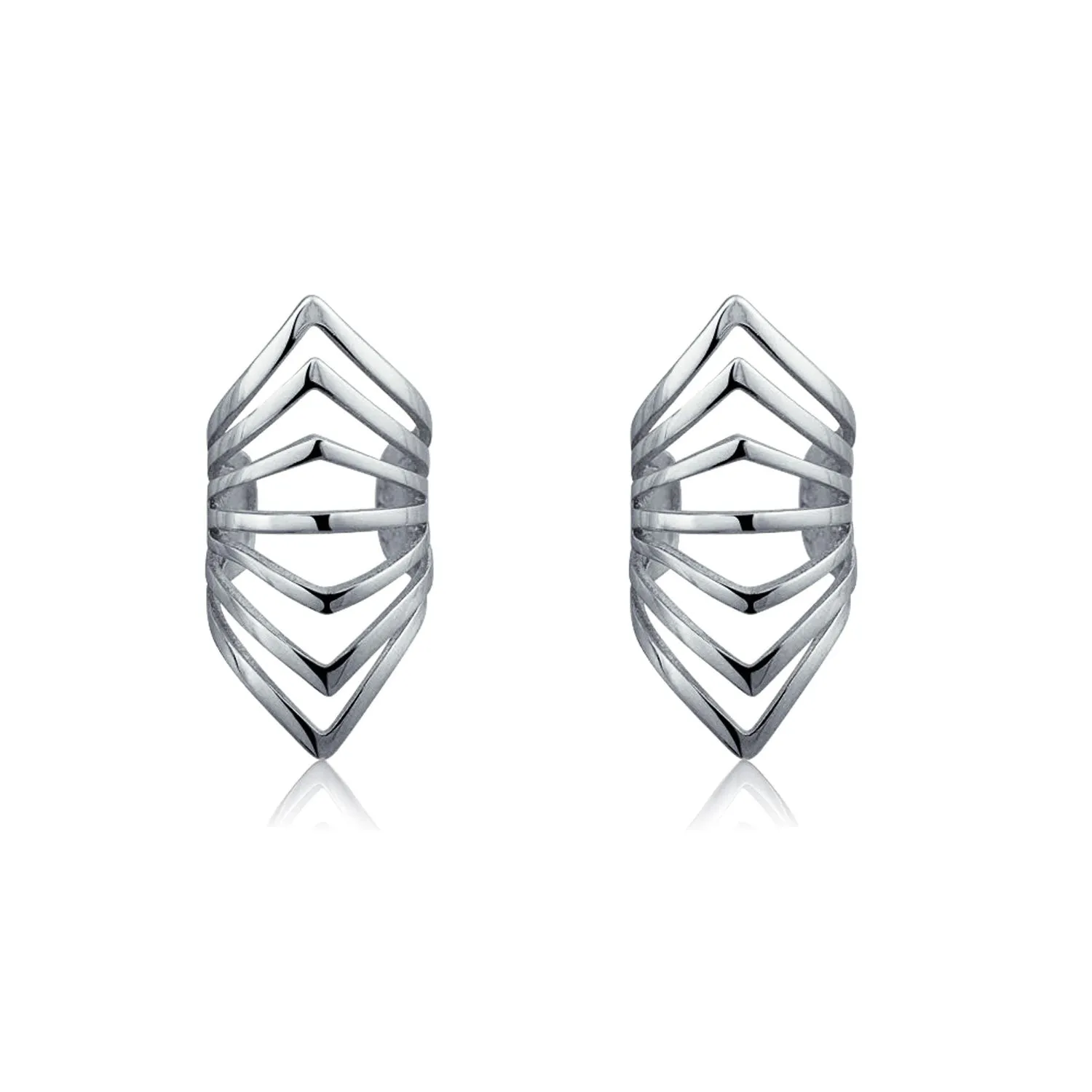 Minimalist Chevron Ear Cuff Cartilage Clip Wrap Helix Non-Pierced 14K Gold Plated