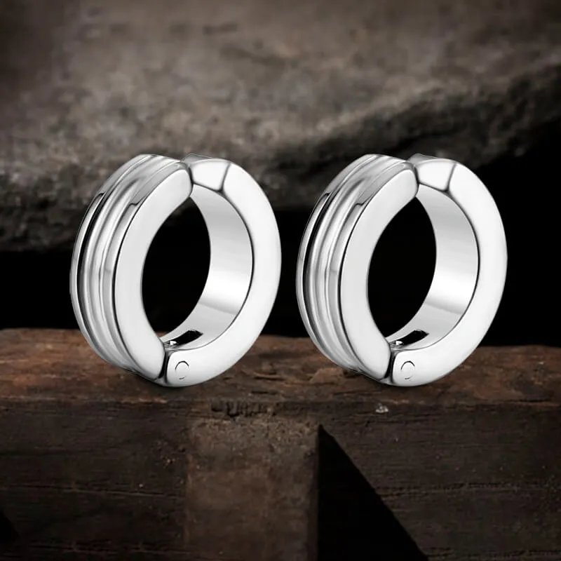 Minimalist Geometric Stainless Steel Ear Cuffs