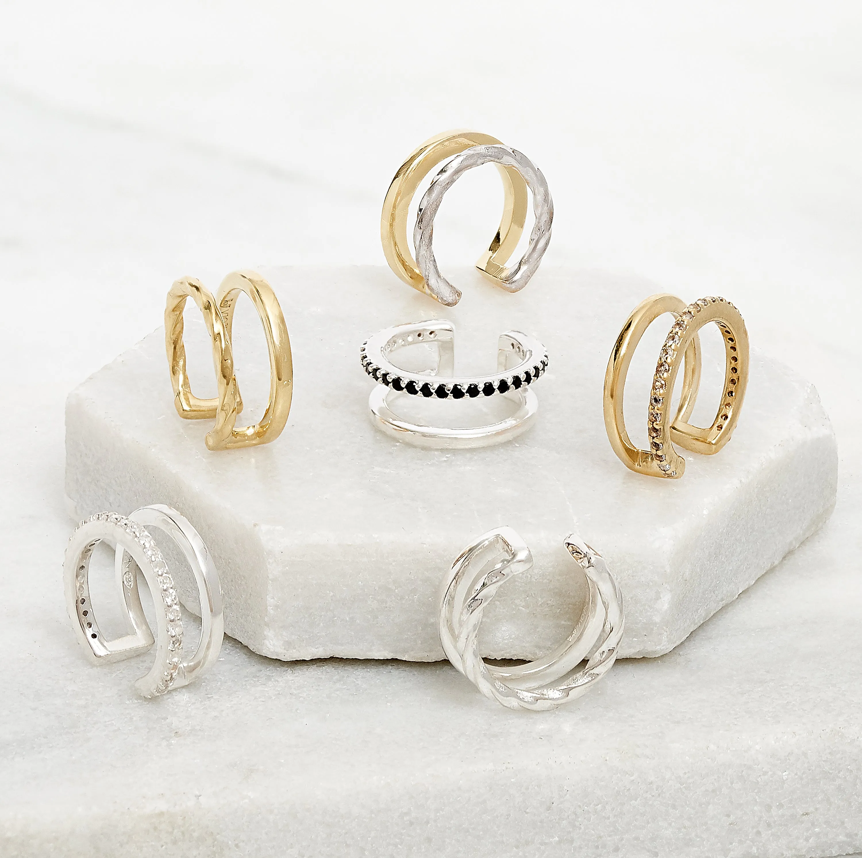 Mixed Metal Cuffs