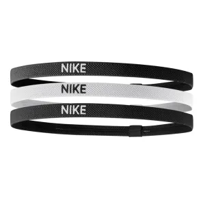 Nike Elastic Headbands- 3 Pack- Black/White