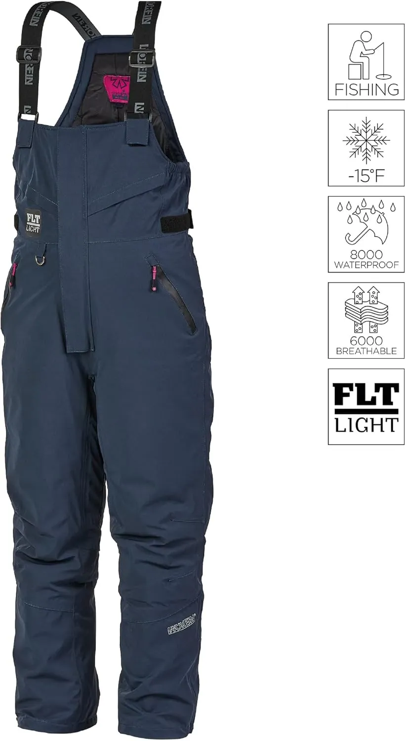 NORFIN Women NORDIC FLT Bibs, Float Assist Fishing Pants, Waterproof Insulated, Breathable, Wind Resistant, Warm, Comfortable