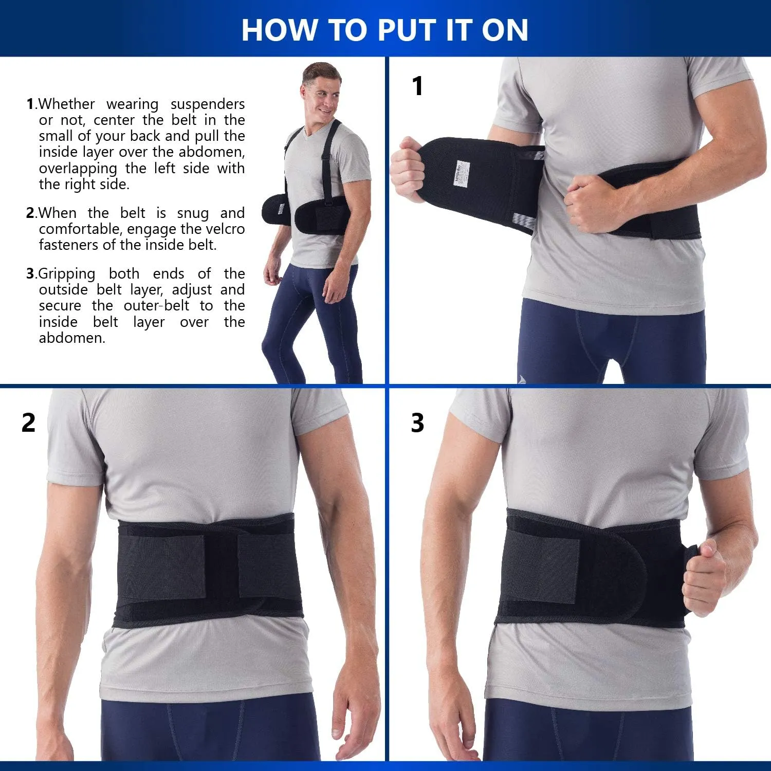 NYOrtho Back Brace Women & Men - 3XL - 46"-50" - Relieves Pain - Support Suspenders - osteoporosis - Maximum Posture Spine Support - Hook Loop