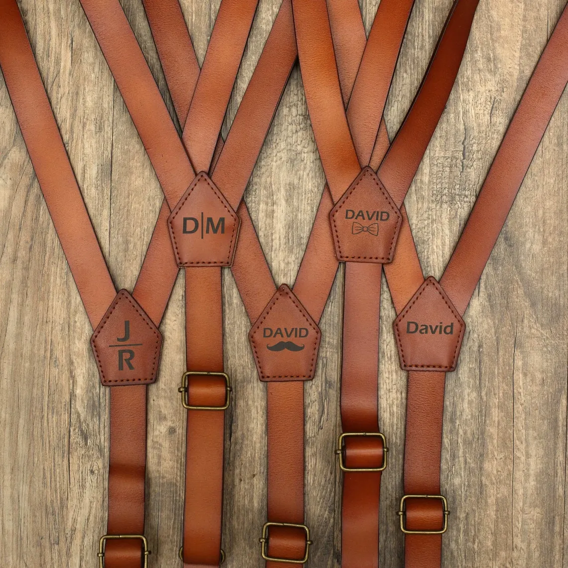 Personalized Groomsmen Gifts Groomsmen Suspenders Wedding Suspenders Leather Suspenders
