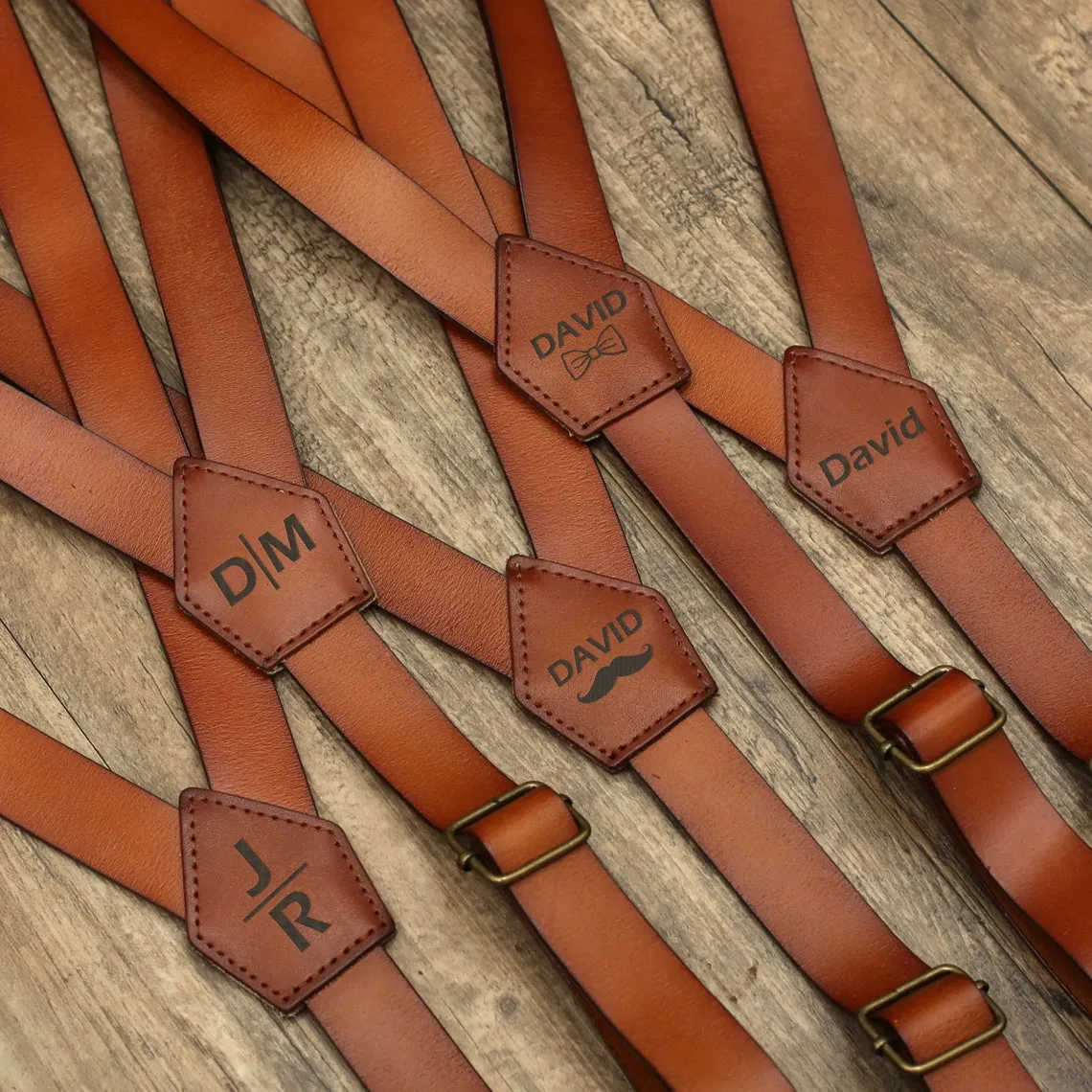 Personalized Groomsmen Gifts Groomsmen Suspenders Wedding Suspenders Leather Suspenders