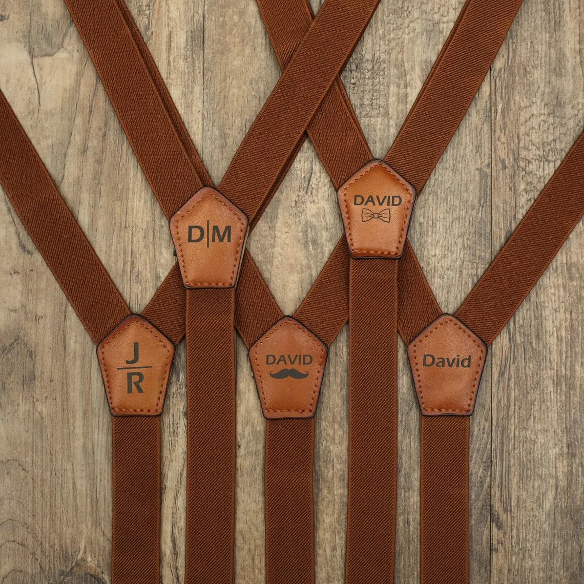 Personalized Groomsmen Gifts Party Suspenders Wedding Suspenders Men's Leather Suspenders