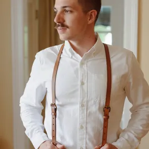 Personalized Groomsmen Leather Suspenders Wedding Suspenders Unique Gifts for Men