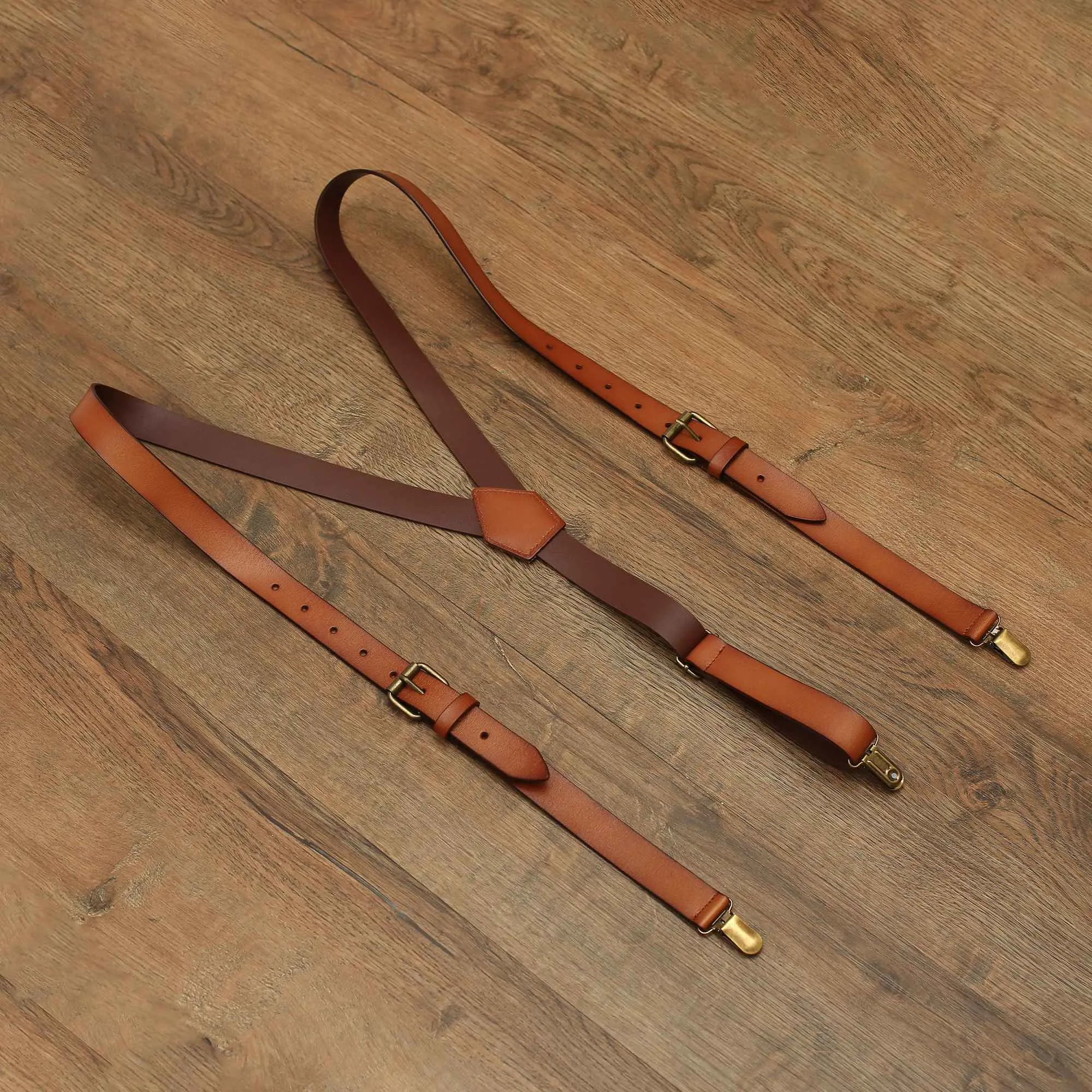Personalized Groomsmen Suspenders Wedding Leather Suspenders Men's Suspenders